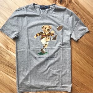 Polo Ralph Lauren Bear Graphic T-Shirt Gray